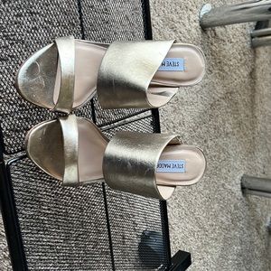 Never worn but with slightly damage from storing with other shoes